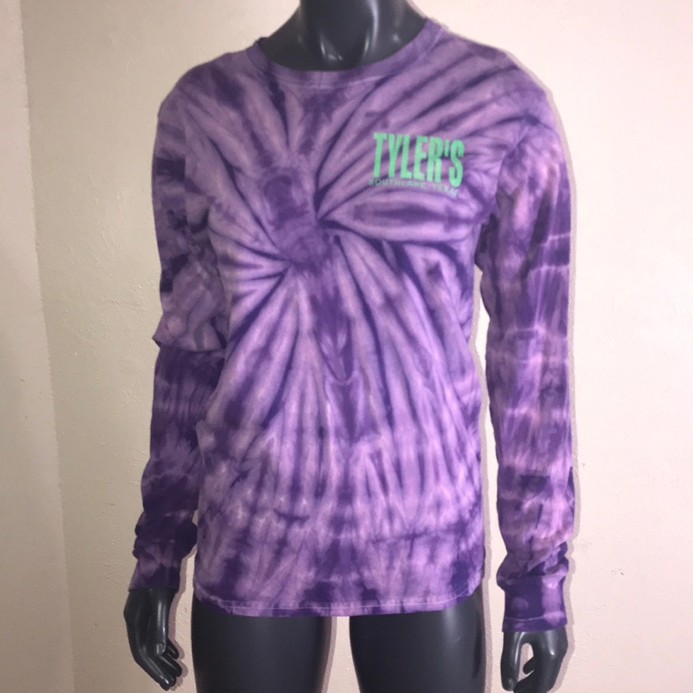 Purple tie die shirt